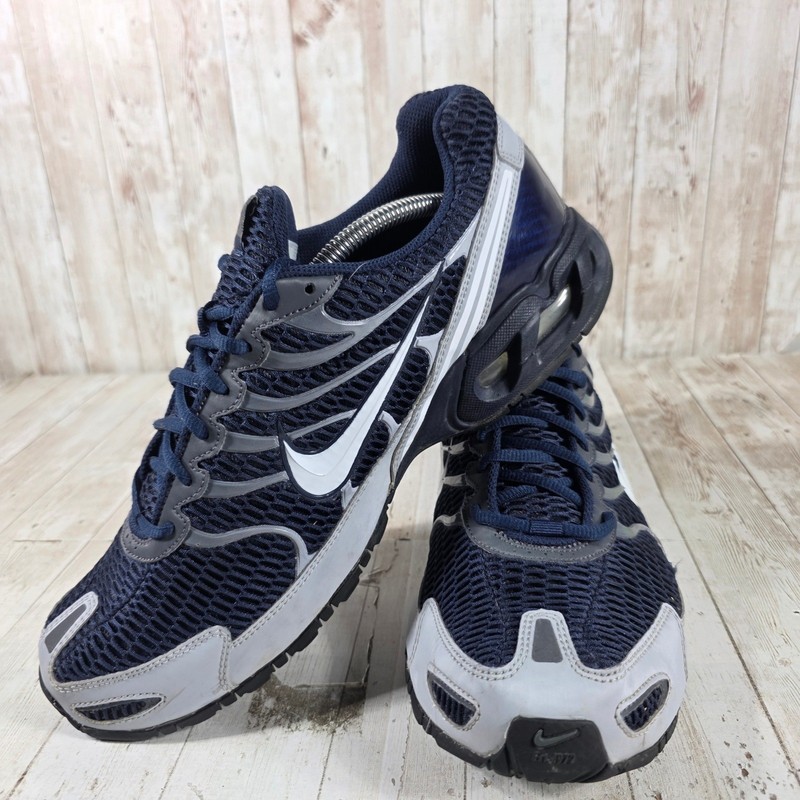 Nike Air Torch 4 Mens Navy Blue Silver Running Shoes 343846-411 Size 12 gallery