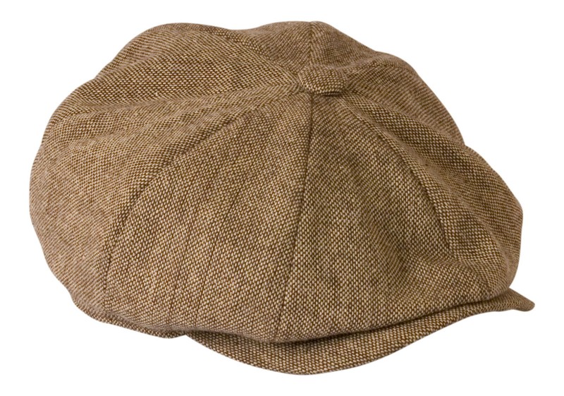 Shelby Light Beige Brown Summer Tweed Newsboy Cap – Gamble & Gunn
