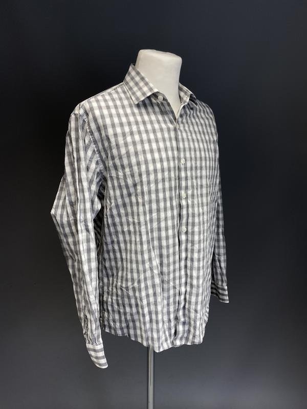 Men Kenneth Cole Reaction Shirt Grey Cotton 40 /L gallery
