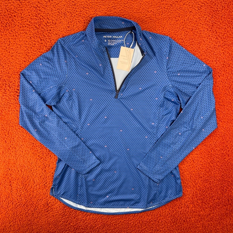 PETER MILLAR Womens SMALL First Light Lightweight Pullover Sun Protection $115