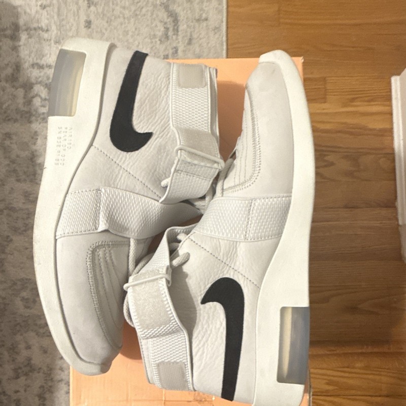 Nike Air Fear of God Raid High Top Ankle Strap Light Bone/Black AT8087-001