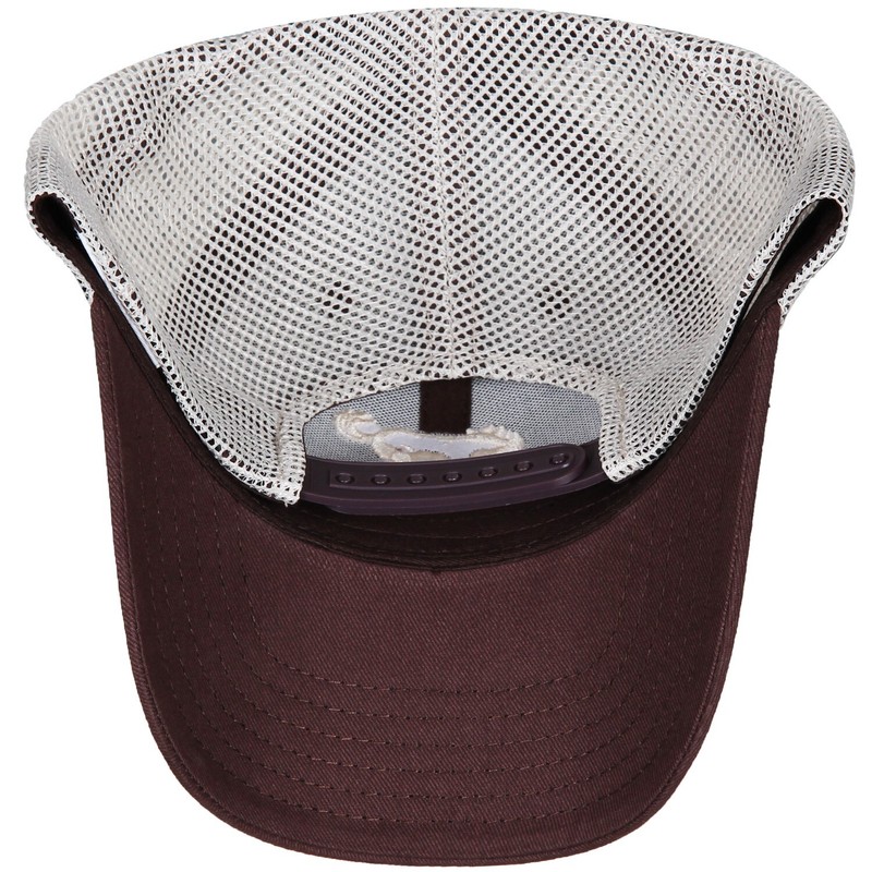 CHECKERED FLAG SPORTS FORD BRONCO LOGO EMBROIDERED BROWN TAN MESH HAT G1894 gallery