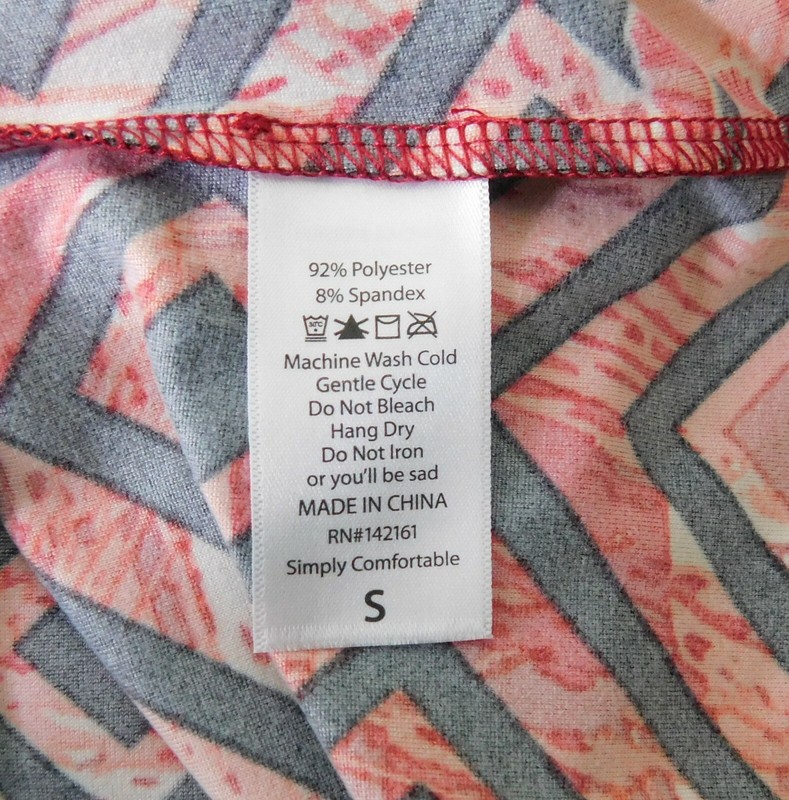 Lula Roe Women Shirt, Size S, Multi-color, 92% Polyester, 8% Spandex gallery