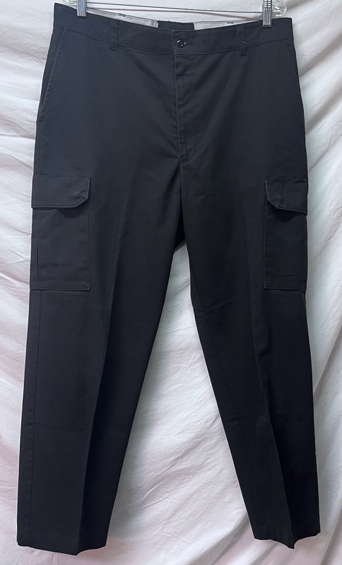 Red Kap Mens Black Shop Cargo Work Pants 36 PT88BK2