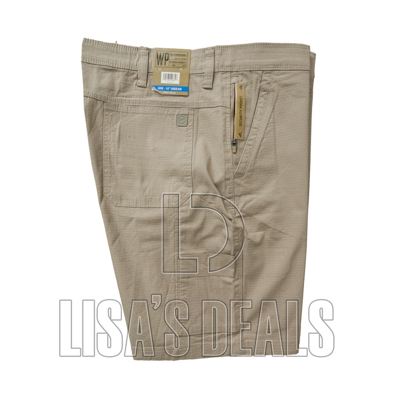 Men's Weatherproof Comfort Utility Short Khaki Sand Green Navy 30 32 36 38 40 42 gallery