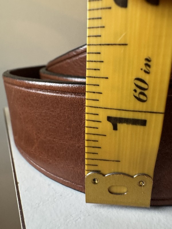 Madewell Women’s Brown Wide Adjustable Belt with Buckle, XS (29-32 in) gallery