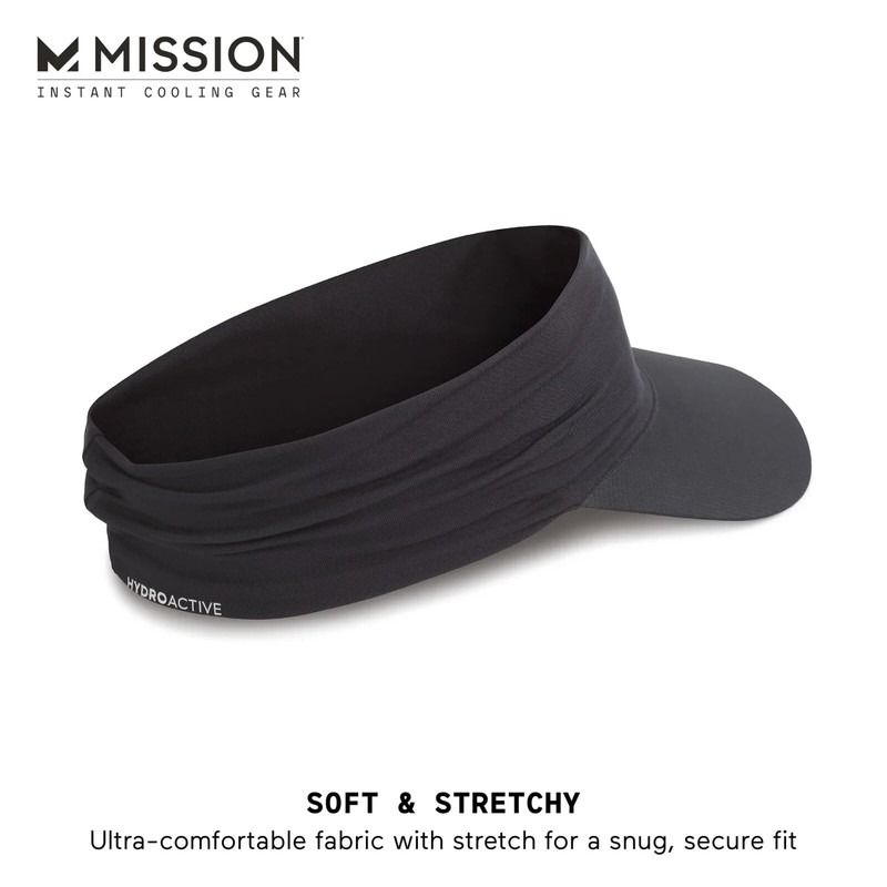 MISSION Cooling Visor Instant Cooling Hat Sun Visor Lightweight Quick Dry-NEW! gallery
