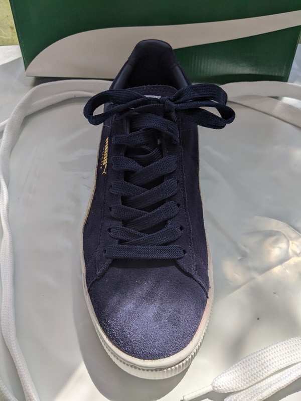 Puma Mens Suede Classic Plus 356568-51 Blue Casual Shoes Sneakers Men's 8.5 gallery