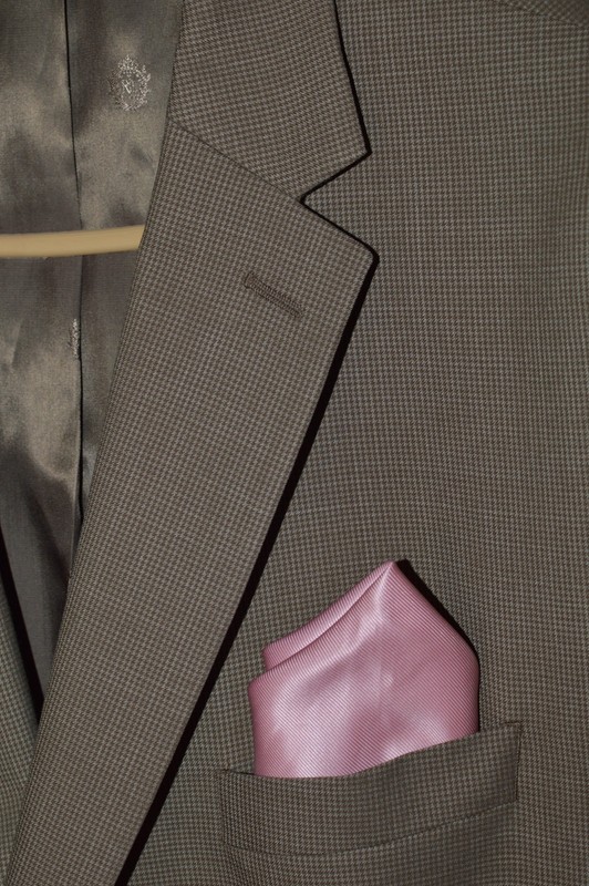 (2 Piece Suit 48R) Lauren Ralph Lauren Black Label Brown houndstooth 40 x 30