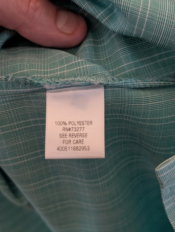 Croft & Barrow Easy Care Striped Woven Button-Up Shirt XL Green Short Sleeve gallery