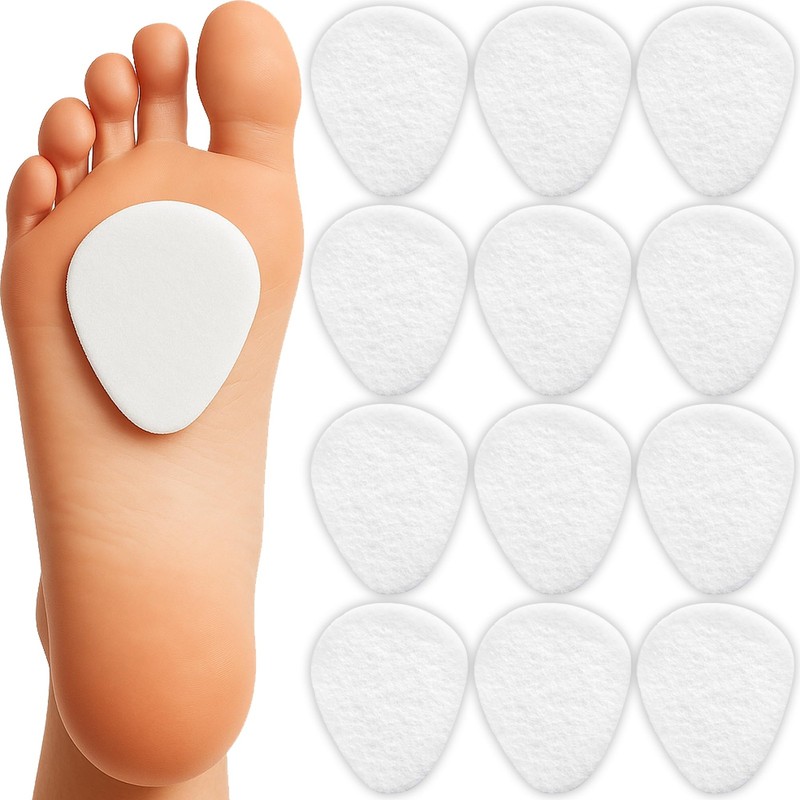 Metatarsal Pads for Pain Relief – 12 Pack Cushions for All Shoe Types