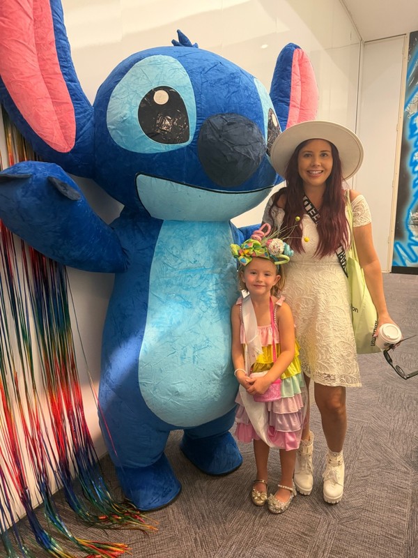 Inflatable Costume Blue Stitch Plush Mascot Funny Halloween Cosplay Party Outfit