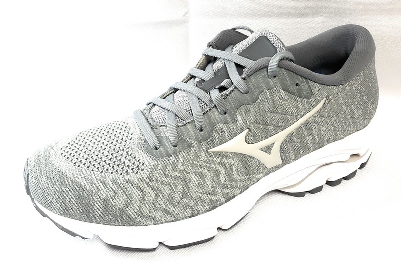 Mens Mizuno Wave Inspire 16 Waveknit Grey Silver Athletic Running Sneakers Shoes gallery