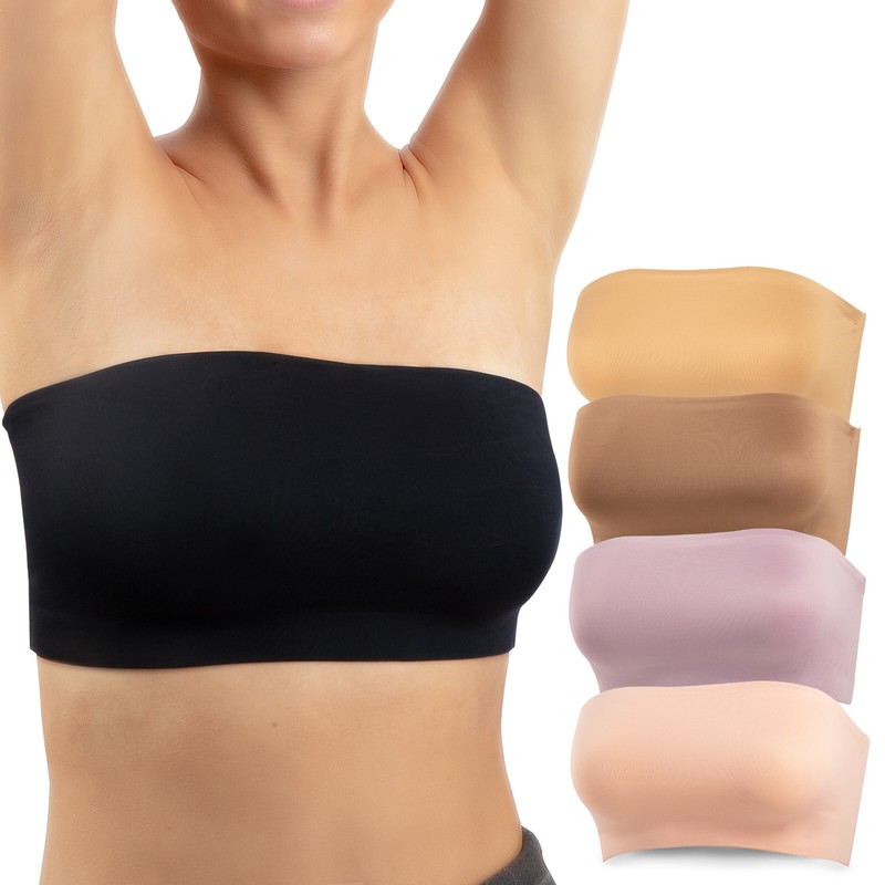 Strapless Bandeau Bra with Stay put Anti-Slip Silicone gallery
