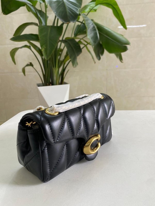 COACH CP149 Black Tabby Shoulder Bag 20 Quilting Gold Outlet NEW gallery