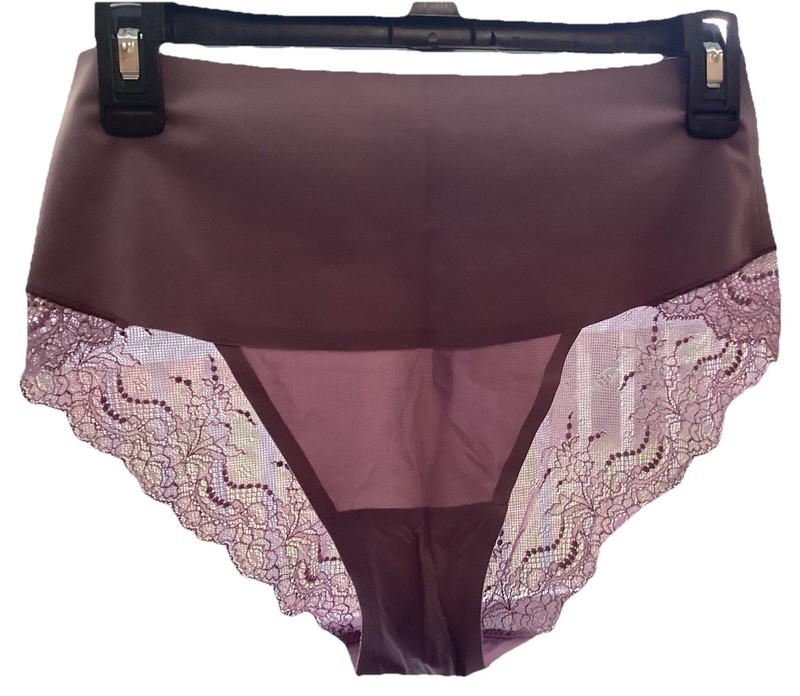 Spanx Women’s Lilac Color Lace Back Wide Waist Hipster panty FP2215 WN SZ XL