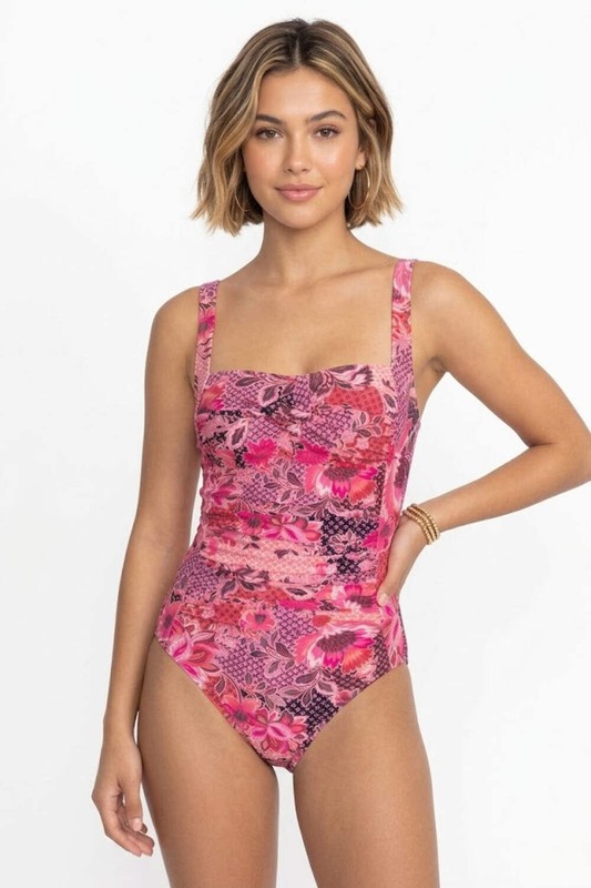 Johnny Was Valennis Ruched One Piece Swimsuit CSW6724-D gallery