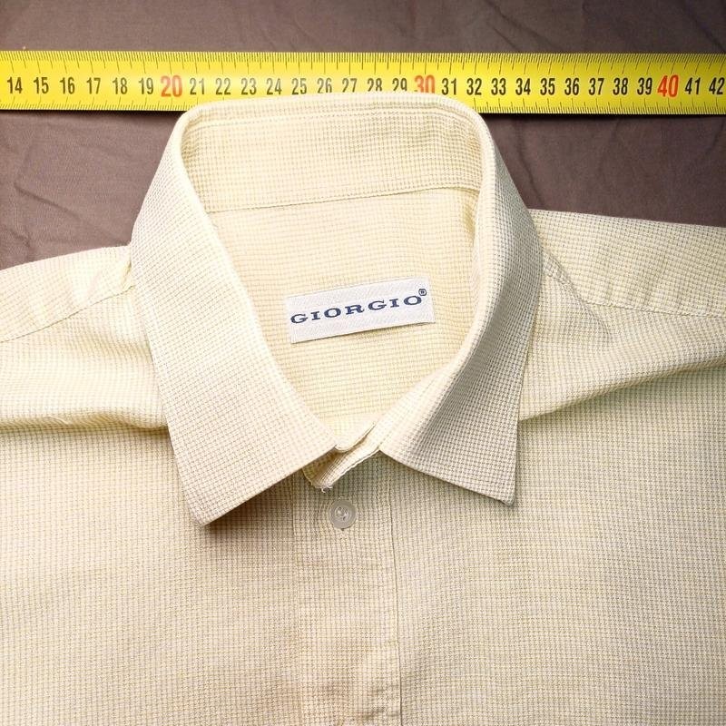 Men’s Giorgio Shirt Yellow Cotton 38 / M / 46