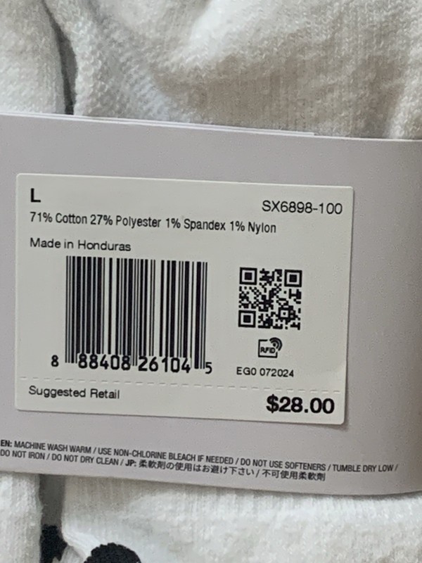 Nike Everyday Plus Dri-Fit 6pk Cushioned No Show Socks Sz L/W10-13/M8-12 NEW $28 gallery