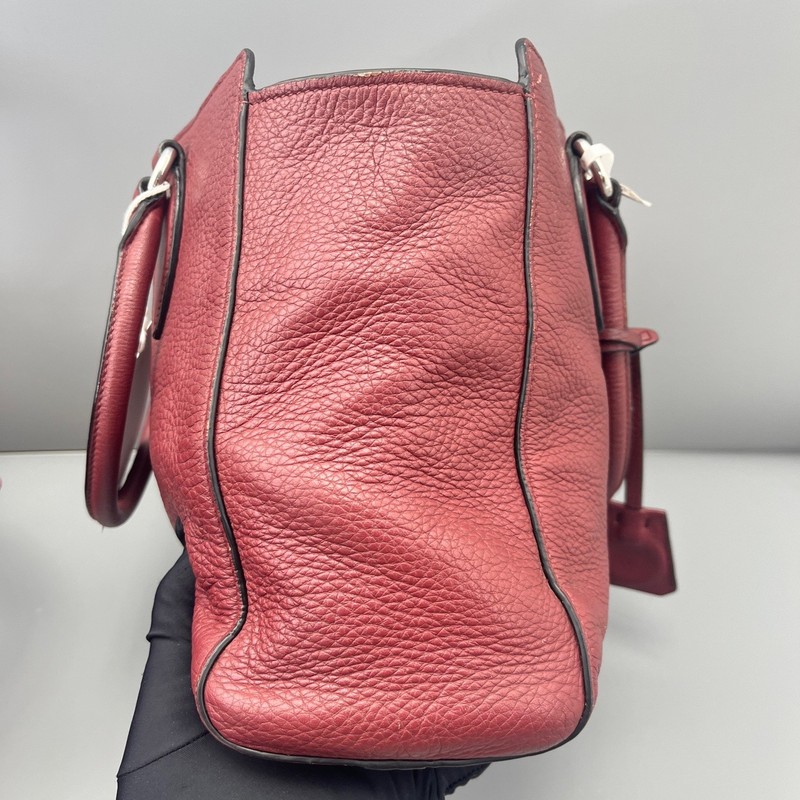 Prada Pre-Owned Authentic Tote Burgundy 28*22*11cm Free Tracked Shipping gallery