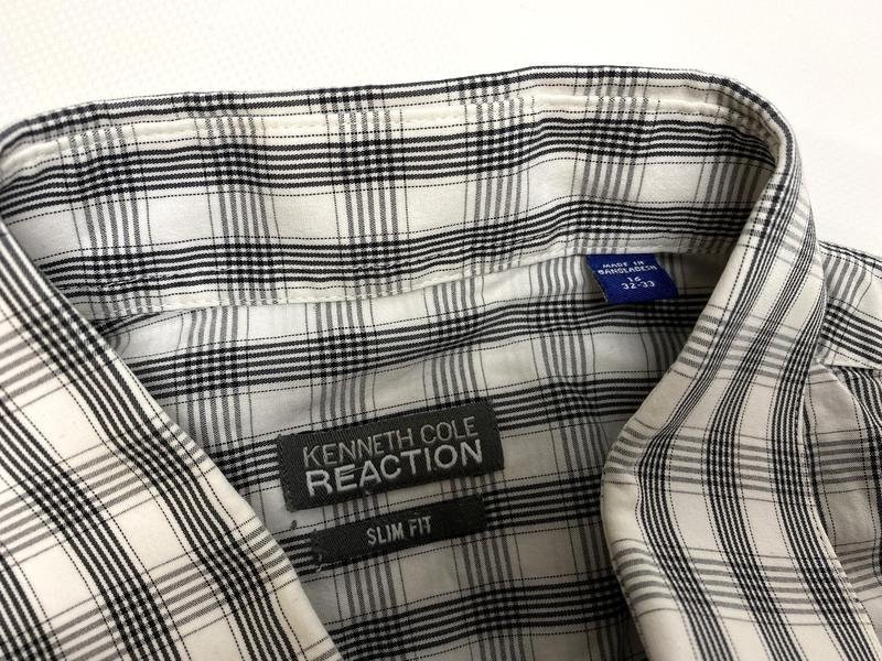 Men Kenneth Cole Reaction Shirt Grey Cotton 40 /L gallery