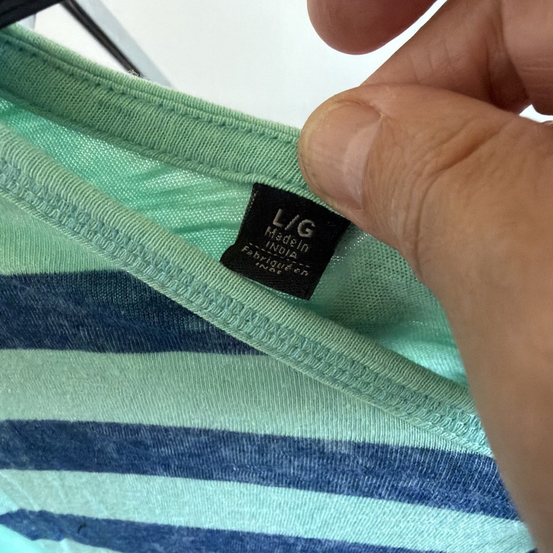 Buffalo David Bitton Men’s L Henley Shirt Mint Blue Striped NWT Tags gallery