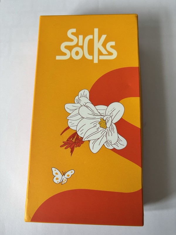 Sick Socks Fancy Flower Socks Gift for Women & Teens, Unisex uk size 3.5 – 8