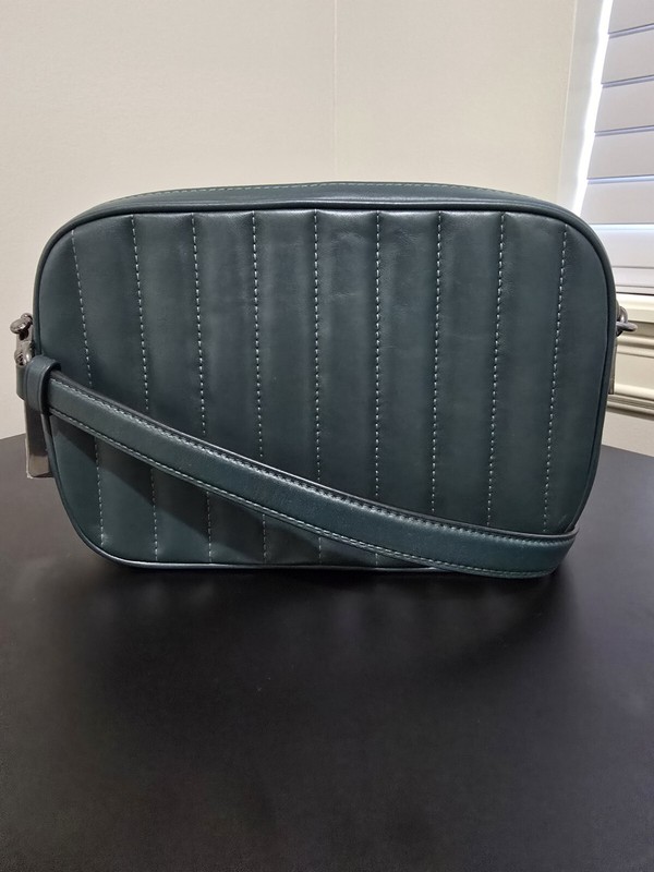COACH C1569 JES PUFFY CROSSBODY WITH LINEAR QUILTING Dark Green gallery