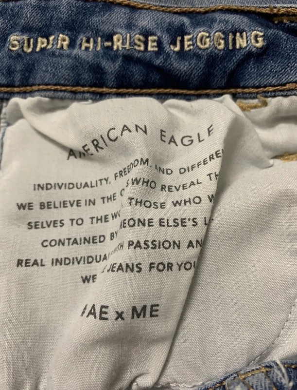 American Eagle Super High Rise Jegging Next Level Stretch Jeans Size 10 L gallery