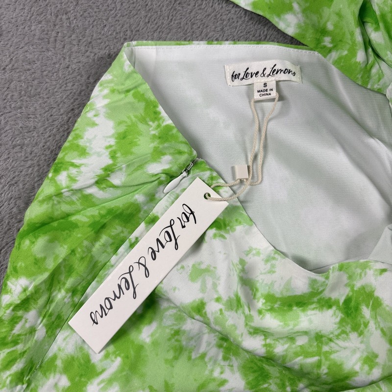 NWT For Love & Lemons Devon Mini Dress Tie Dye Cut Out Size Small gallery