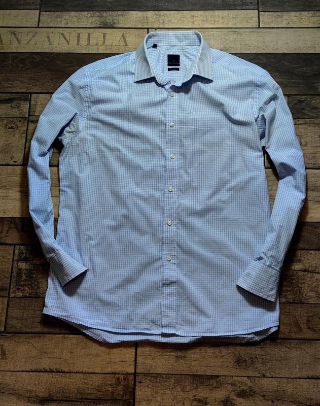 Men Daniel Hechter shirt blue cotton 40/L/48 gallery