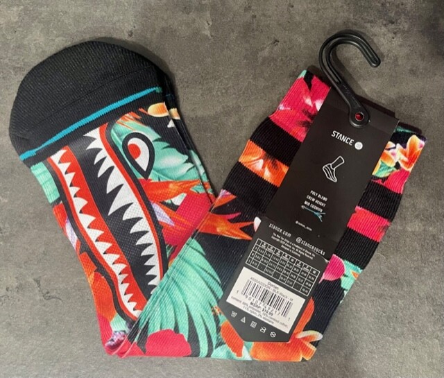 Stance Jackson Dorian Hawaiian Casual Crew Height Socks Unisex Size Medium NWT gallery