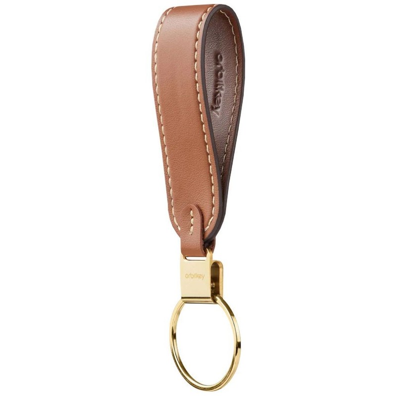 Orbitkey Loop Leather Keychain | Premium Leather Minimalist Key Ring gallery