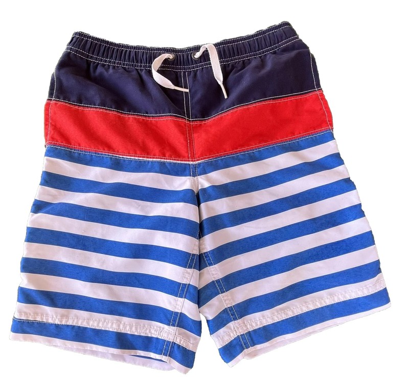 Hanna Andersson Boys 6 – 7 CM 120 Striped Swim Trunks
