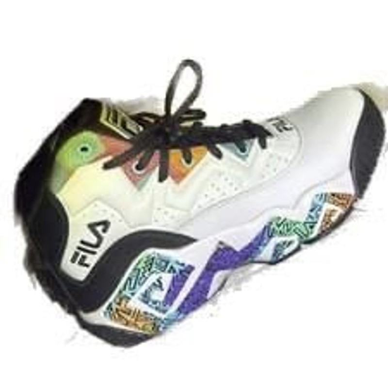 Fila MB Jamal Mashburn Men’s High Top Sneakers White Multicolor Aztec