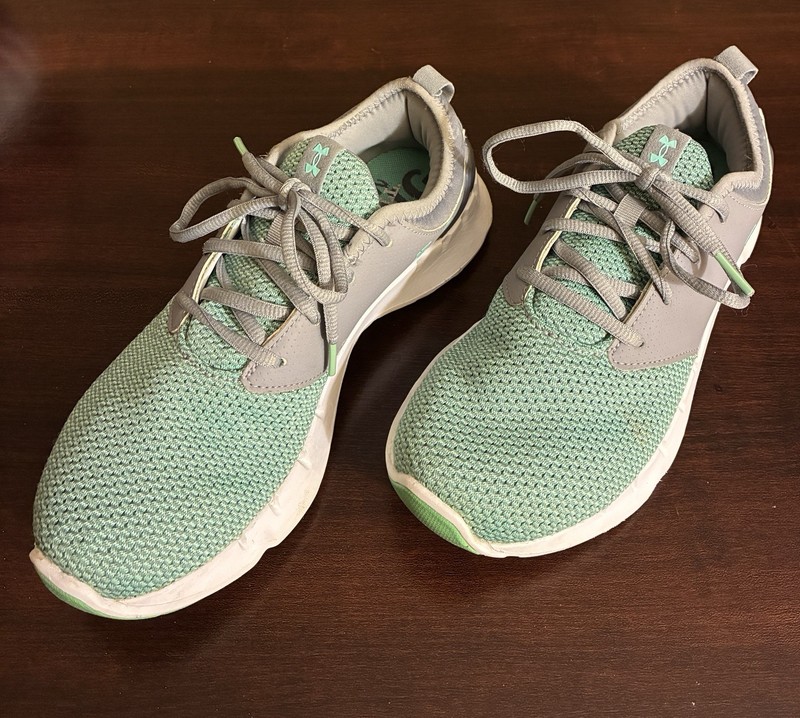 Under Armour Women’s Flow Solid Running Shoes – Mint Green and Gray