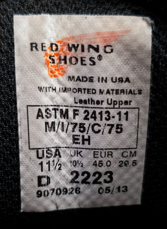 Red Wing 2223 Dynaforce Boots with Tuff Toe Size 11.5D (Steel Toe) (USA) gallery