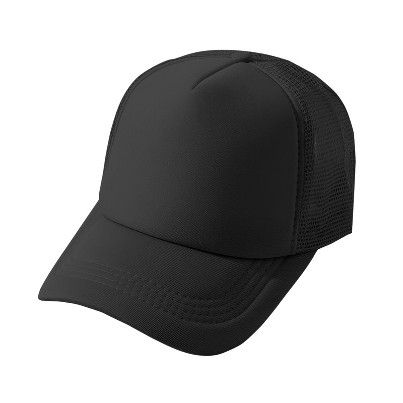 Custom Text Logo Trucker Hat Retro Black Mesh Snapback Personalized Gift Cap gallery