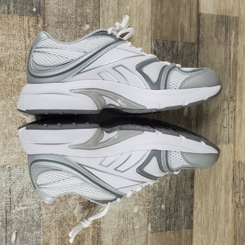 Reebok Premier Road Plus VI Mens Shoes Sz 7 White Gray Lace Up Low Top Sneakers gallery