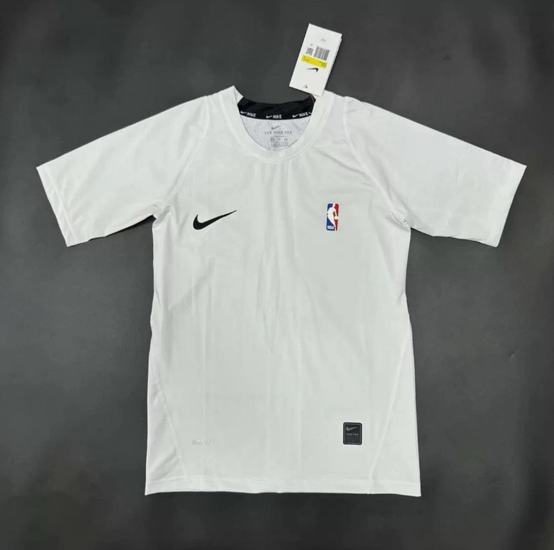 NIKE PRO NBA Compression TShirt - Black and White gallery