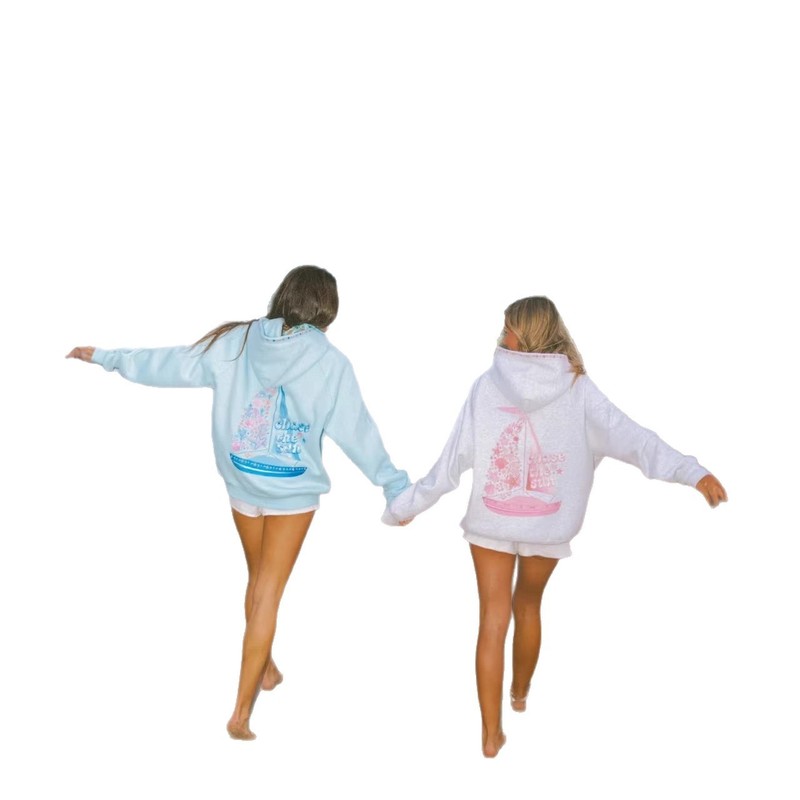 New Palm Puff Graphic Letter Print Hoodie Women Long Sleeve XS-XXL gallery