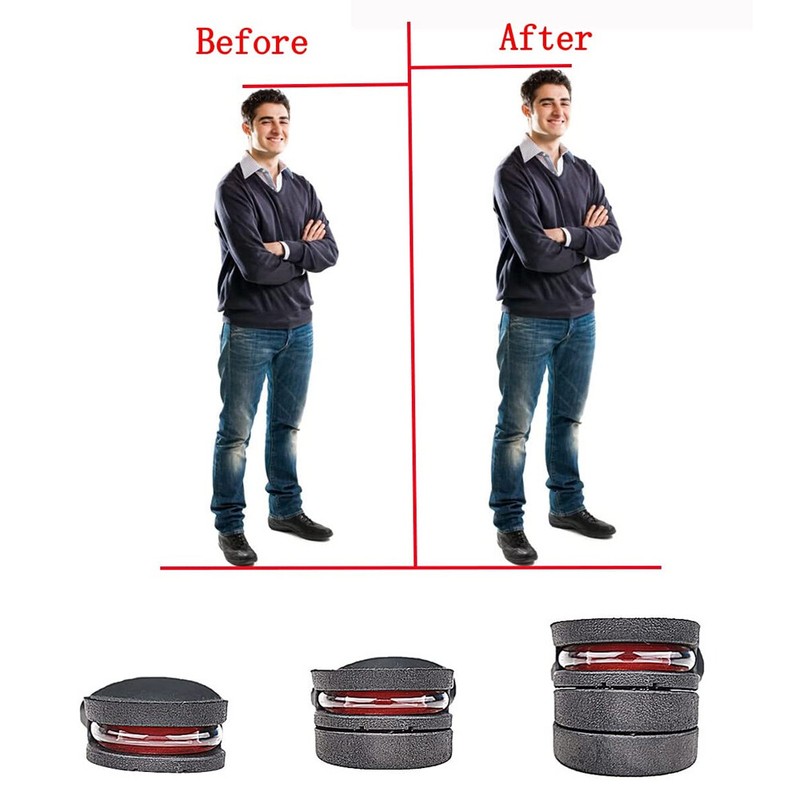 Shoe Insoles 2.4in Invisible Height Increase Heel Lift Taller Inserts Pad gallery