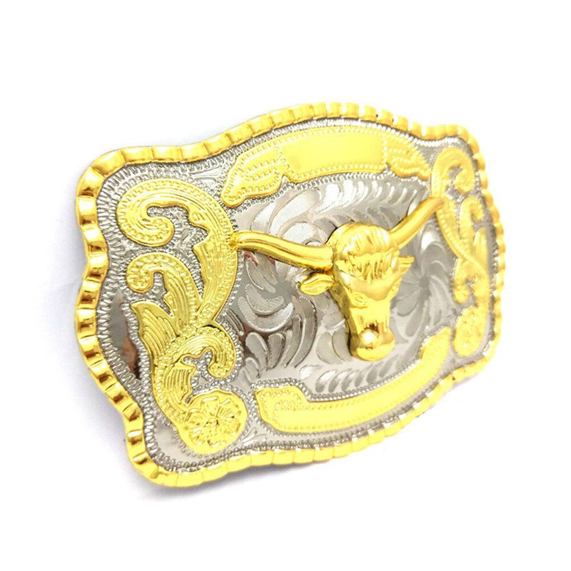 American Men Metal Fashion New Big Cowboy Western Shine Belt Buckle US gallery