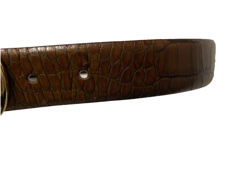 Lauren Ralph Lauren Reversible Brown/Black Leather Belt 1"W Fits 37 Inch Waist gallery