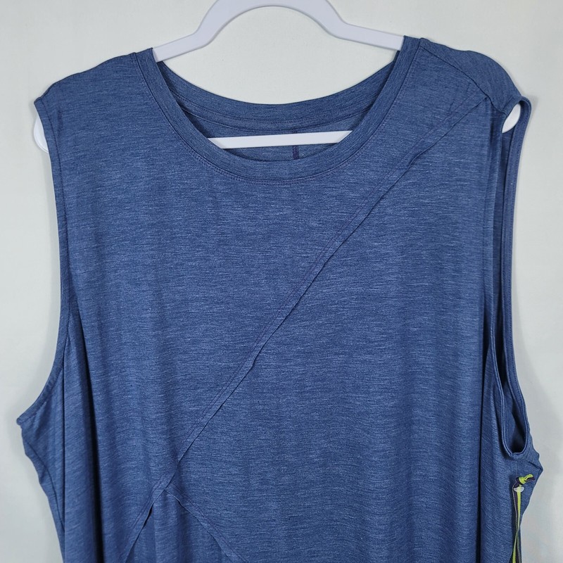 Te Verde Sleeveless Sundress Women's Size 2X Blue with Tie Dye Dipped Hem NEW gallery