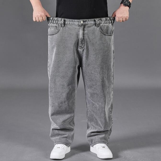 Plus size Men’s Denim pants Spring/ Fall Straight Jeans Stretch casual Trousers