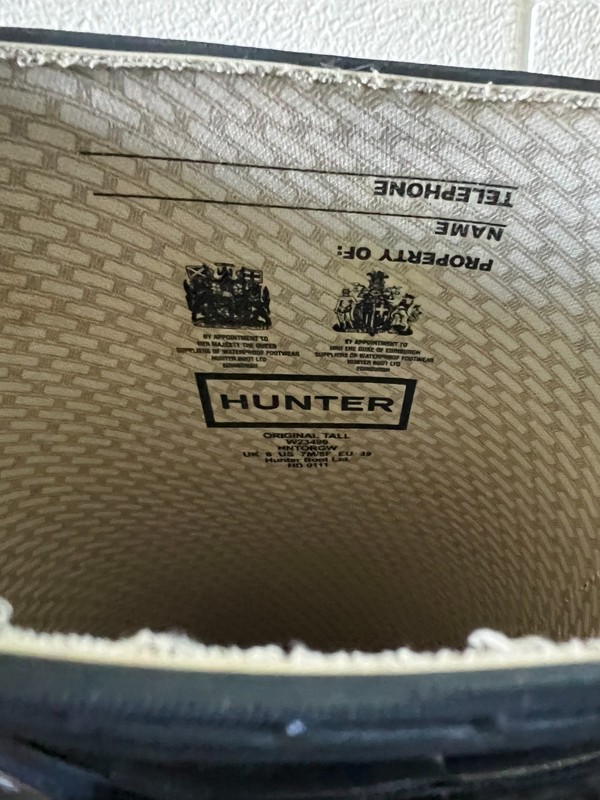 Hunter Original Tall Women Boot - Navy US Size 7M with box W23499 gallery