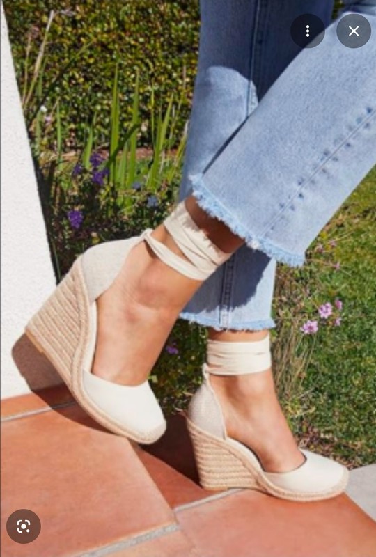 Just Fab Women’s Jenala Strappy Wedges AC2 Linen Size US:7