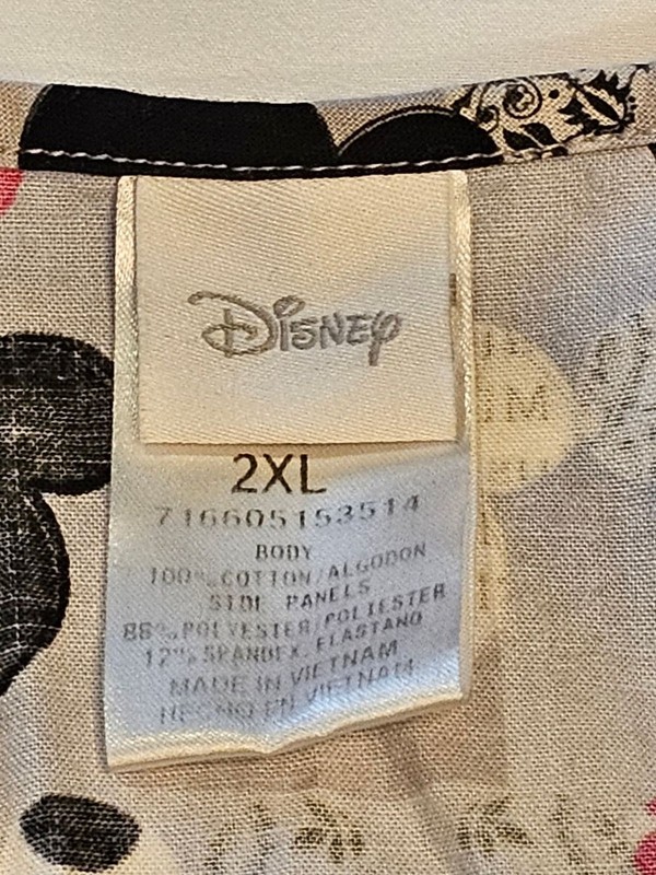 Mickey Head Short Sleeve Scrub Top gallery