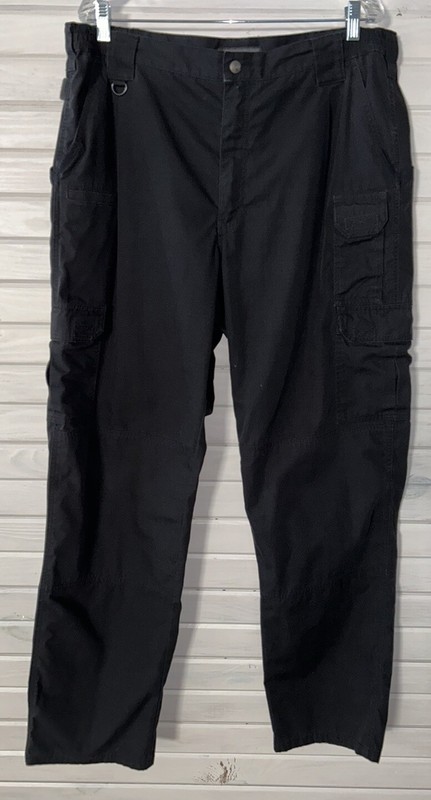 5-11 5.11 Taclite Pro Ripstop Pants Sz 40 x 33.5 Black 74273 Canvas Cargo EUC